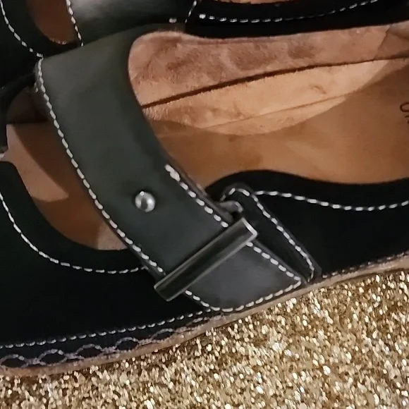 EARTH ORIGINS BLACK FLAT COMFORT SHOES SIZE 7 GOOD CONDITION - Picture 5 of 12